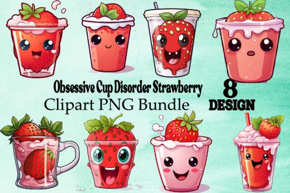 Download Obsessive Cup Disorder Strawberry PNG - Obsessive cup Collection