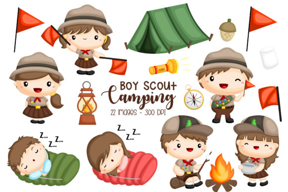 Download Scout and Camping Clipart - Cute Boy - Premium Resources