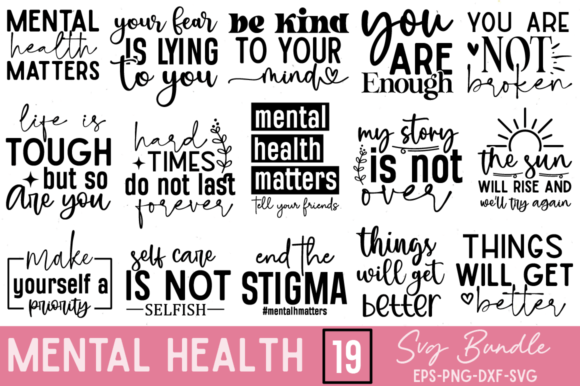 Download Mental Health SVG Bundle - Mental health svg Collection