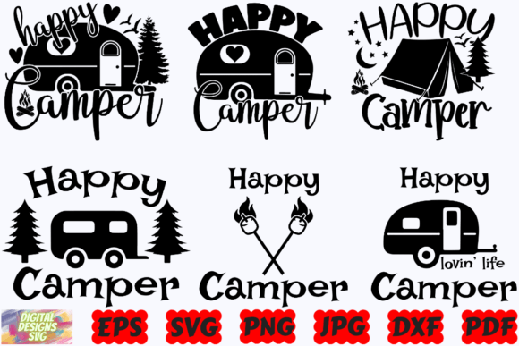 Download Happy Camper SVG | Camping SVG|Adventure - Camper svg Collection