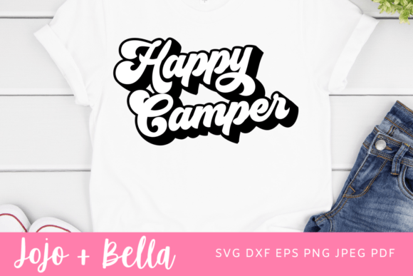 Download Happy Camper Retro SVG, Happy Camper Svg - Camper svg Collection