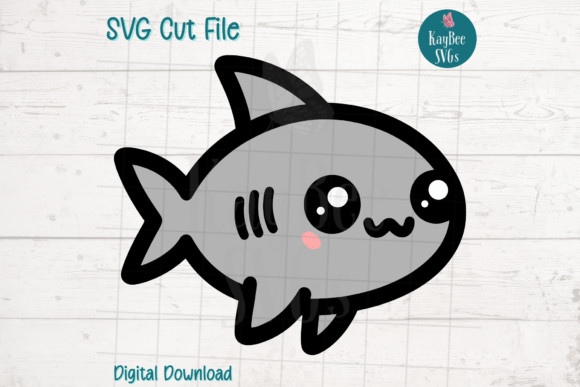 Download Cute Shark SVG Cut File - Shark svg Collection
