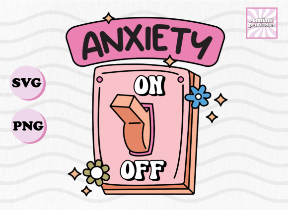 Download Anxiety on off Funny Mental Health Svg - Mental health svg Collection