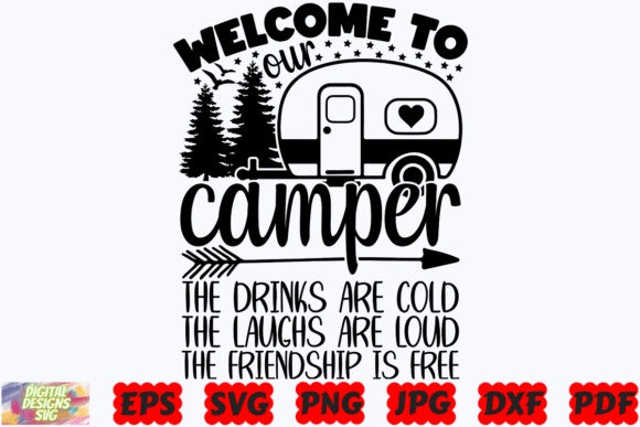 Download Welcome to Our Camper SVG | Camping SVG - Camper svg Collection