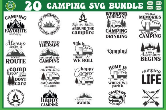 Download Camping SVG Bundle, Happy Camper Svg, Le - Camper svg Collection