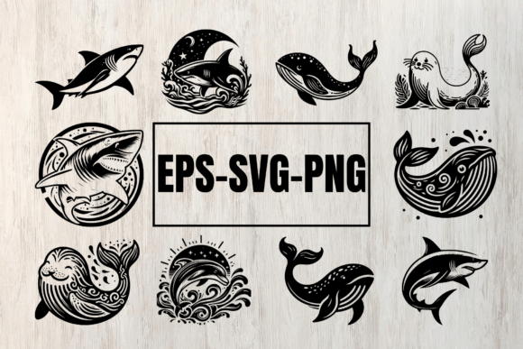 Download Shark Svg Bundle, Shark Png Bundle - Shark svg Collection