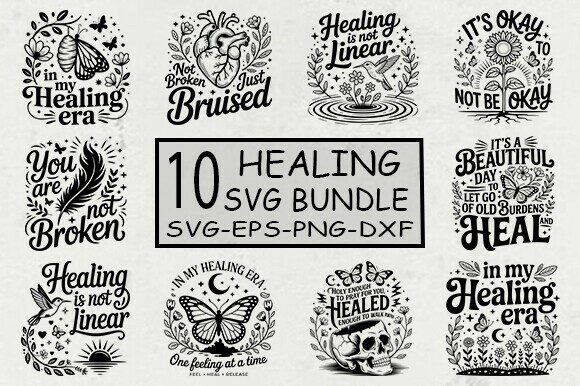 Download Healing Svg Bundle, Mental Health Svg - Mental health svg Collection